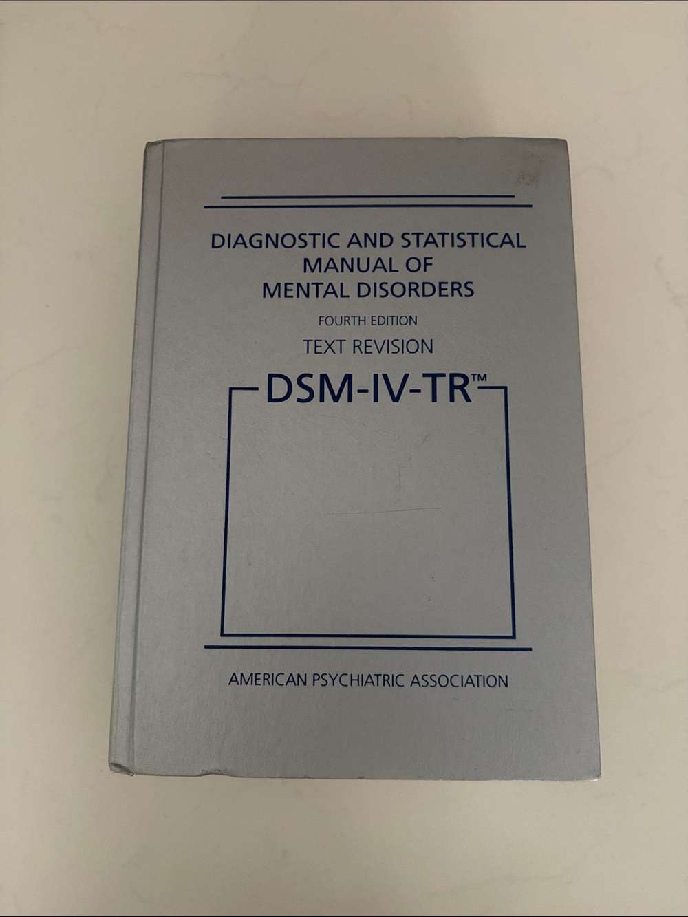 DSM-IV-TR Text Revision Hardcover Book Diagnostic & Statistical Manual